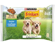 Konservai jauniems šuniukams Friskies, 4x85 gr.