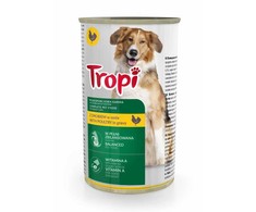 Konservuotas šunų ėdalas TROPI su paukštiena 1250g