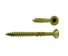 Konstr. medsraigtis plokščia galva RUSPERT, antikorozinė danga, 6,0 x 120 /60, 100 vnt, + BIT TORX30