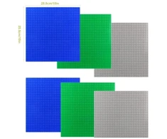 Konstrukcinė plokštė blokeliams 32x32 pilkai mėlyna žalia rinkinyje 6 vnt