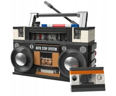 KONSTRUKCINIAI BLAKAI RETRO BOOM BOX RADIJO KASETĖS ĮRAŠYMAS 3D 168 EL