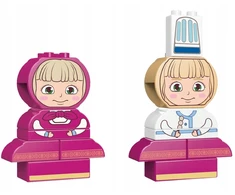 Konstrukciniai kaladėliai MASHA and THE BEAR Masha 10vnt dovana vaikui