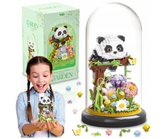 KONSTRUKCINIAI KLUOKAI PANDA 999 EL MINI BLOKLIŲ RINKINYS SU ATŠĖLINIO PAGRINDU