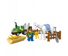Konstruktorius Blocki MyFarm Mažas traktorius, KB0318, 43vnt.
