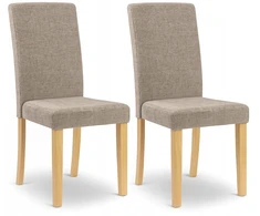 Kontrasto 2 VNT STILINGOS KĖDĖS VIRTUVĖS SVETAINĖS MINŠTIS 2X KT209 LARO POLI J. RUDA