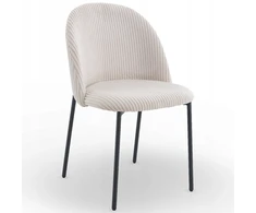 Kontrasto ŠIUOLAIKINĖ STILINGA KĖDĖ VIRTUVĖ VALGOMAS SVETAINE SVETAINE INES KT207 VELUTINIAI BEIGE