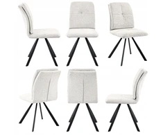 Kontrasto STILINGA KĖDĖ VIRTUVĖ VALGOMAS SVETAINE CHENIL KO221 SELENA SWIVEL BEIGE