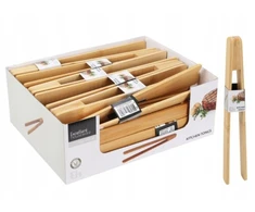KOOPMAN Bambuko medinės virtuvės žnyplės 24cm