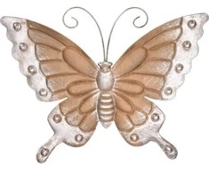 KOOPMAN Prie sienos tvirtinamas sodo dekoras Drugelis 29x24cm