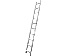 Kopėčios KRAUSE Corda, 10 pakopų, aliumininės, atremiamos, maks. darbinis aukštis 375 cm
