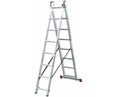 Kopėčios KRAUSE Corda, 2 x 8, aliumininės, universalios, maks. darbinis aukštis - 485 cm