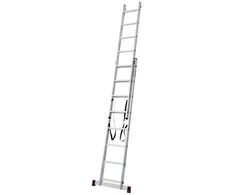Kopėčios KRAUSE Corda, 2 x 8, aliumininės, universalios, maks. darbinis aukštis - 485 cm