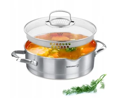 Korkmaz Puodas 3l su dangčiu 24cm dujinis/ indukcinis