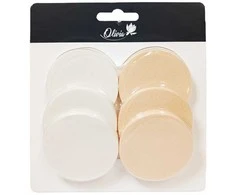 Besk OLIVIA Kosmetikos kempinėlės 6 vnt. 5.5 cm