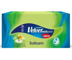 Kosmetinės servetėlės Balsam Velvet 3-sluoksnės/70vnt.
