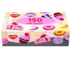 Kosmetinės servetėlės Ruta2-sluoksnės/150vnt.