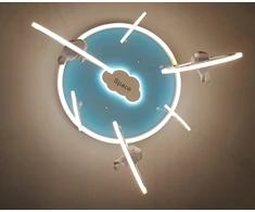 Lubinis šviestuvas Kraina Swiata LAMPA SUFITOWA ASTRONAUTA W KOSMOSIE PLANETY POKÓJ DZIECKA LED 6800LM