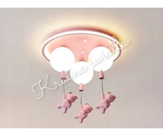 Lubinis šviestuvas Kraina Swiata LAMPA SUFITOWA LED MISIE 40W 3X E27 12W 7600LM POKÓJ DZIECIĘCY