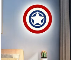 Kraina Swiata PLAFON LAMPA SUFITOWA GWIAZDA AVENGERS POKÓJ DZIECKA KAPITAN AMERYKA 72W