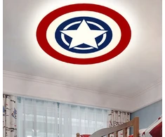 Kraina Swiata PLAFON LAMPA SUFITOWA GWIAZDA AVENGERS POKÓJ DZIECKA KAPITAN AMERYKA 72W