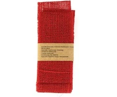 Krakmolyta džiutinė juosta W8.5cm L300cm raudona