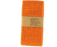 Krakmolyta džiutinė juosta W8.5cm L300cm oranžinė