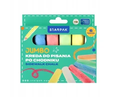 Kreda Chodnikowa Jumbo 6 Kolorów Starpak Na Podwórko dla Dziecka