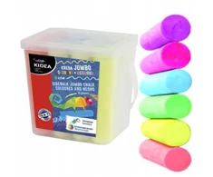 Kreda chodnikowa Kidea Jumbo, 12 spalvų, su neoniniais atspalviais