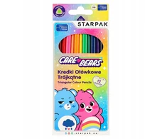 Kredki ołówkowe trójkątne 12 kolorów Care Bears Troskliwe Misie Starpak