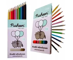Kredki ołówkowe trójkątne 12 kolorów PUSHEEN St. Majewski