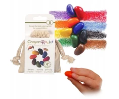 Kreidelės "Crayon Rocks" medvilniniame maišelyje , 8 spalvos