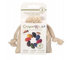 Kreidelės "Crayon Rocks" medvilniniame maišelyje , 8 spalvos