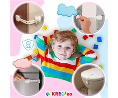 KREOleo 7X SPINTELĖS SAUGUS BALDAS STALČIUS UŽRAKINA DURYS ATSPARUMAS NUO VAIKŲ