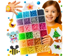 KREOleo DIDELIS AQUA VANDENS KRUOLIŲ RINKINYS 3600+EL MAGIC BEADS GOOD XXL PAKUOTĖ