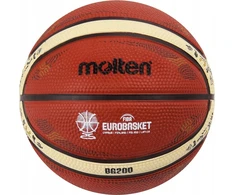 Krepšinio kamuolys-suvenyras Molten B1G200-E5Z Eurobasket 2025, 1 dydis