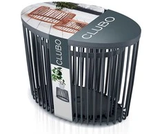 Krepšių komplektas Zanzi Basket 374x374x402mm/2vnt. antracito sp. 30/55 L