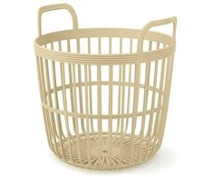 Krepšys su rankenomis Zoe Basket 419x419x408mm kreminės spalvos