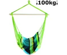 Krėslas-sūpynės 100x100cm/maks.100kg medžiaginis/žalias