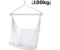 Krėslas-sūpynės 50x50cm/maks.100kg rusvai pilkas