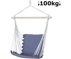 Krėslas-sūpynės 50x50cm/maks.100kg tamsiai pilkas