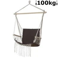 Krėslas-supynės su porankiais 50x50cm/maks.100kg rudas