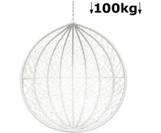 Krėslo-sūpynių krepšys CH-FC1071W W105xH120xØ70cm baltas
