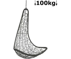 Krėslo-sūpynių krepšys CH-FC1076-2G W105xH120xØ70cm tamsiai pilkas