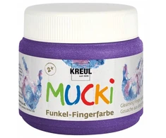 Kreul Mucki pirštų dažai - 150 ml Violetinė metalizuota