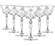 Krištolinės šampano taurės RCR MELODIA, 160 ml, 6 vnt