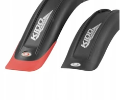 Kross Plastikinis dviračio purvasaugis 16" Kido Pro, juoda/raudona