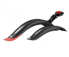 Kross Plastikinis dviračio purvasaugis 16" Kido Pro, juoda/raudona
