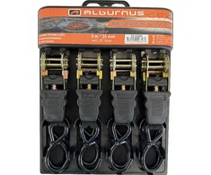 Krovinių tvirtinimo juosta 5m x 25mm 4 vnt, Juoda