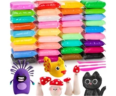 Kruzzel MAGICAL Plastilino SENSO MOLIO POLIMERIO PUTO formelė VAIKAMS 36 vnt.