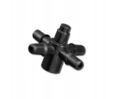 Kryžminė jungtis emiteriams ir lašintuvams 5 mm, 25 vnt. DSK-5135L5